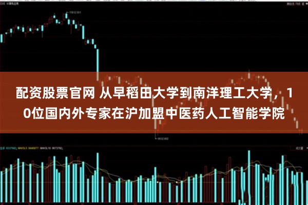 配资股票官网 从早稻田大学到南洋理工大学,10位国内外专家在沪加盟中医药人工智能学院
