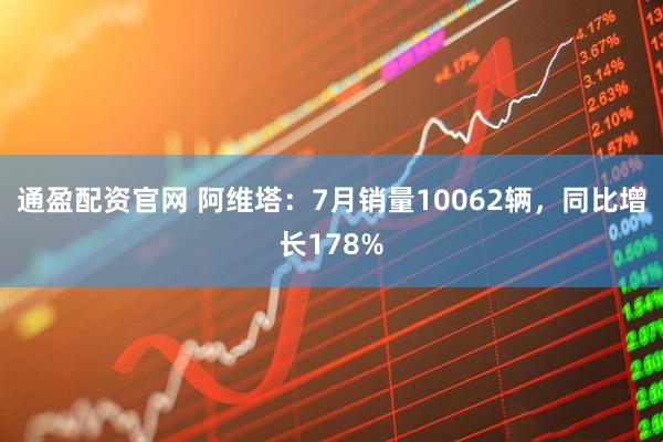 通盈配资官网 阿维塔：7月销量10062辆，同比增长178%