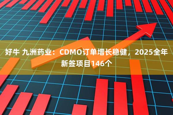好牛 九洲药业:CDMO订单增长稳健,2025全年新签项目146个